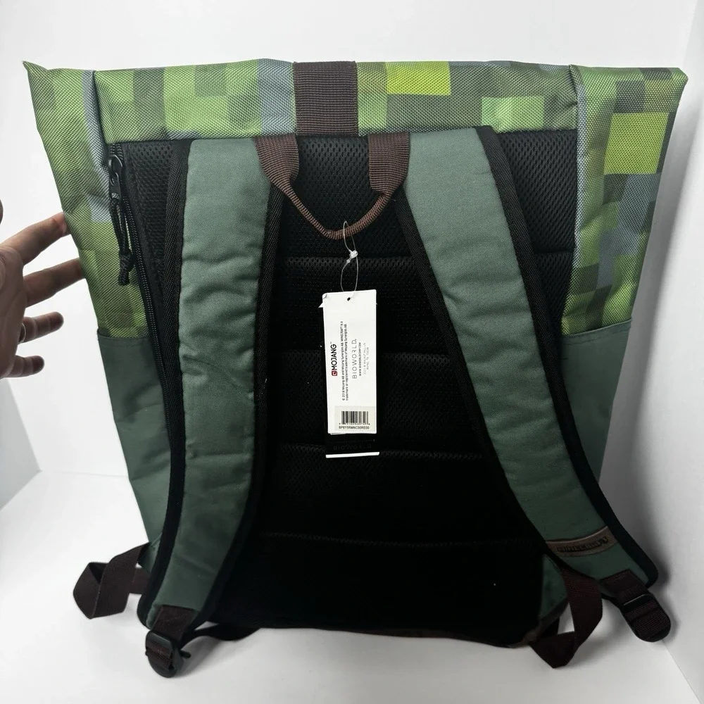 Minecraft Premium Explorer Rolltop Backpack New NWT